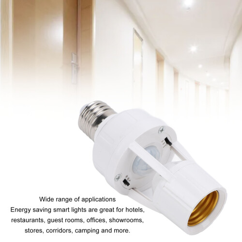 E27 Motion Sensor Light Socket ABS Infrared Infrared Lamp Switch for Home 2