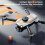 Drone à moteur brushless 1800 mAh 90 objectif blanc FPV 7
