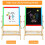 Art Kid Wooden Easel Double Sided Blackboard Magnetic Multi Surface Functional 7