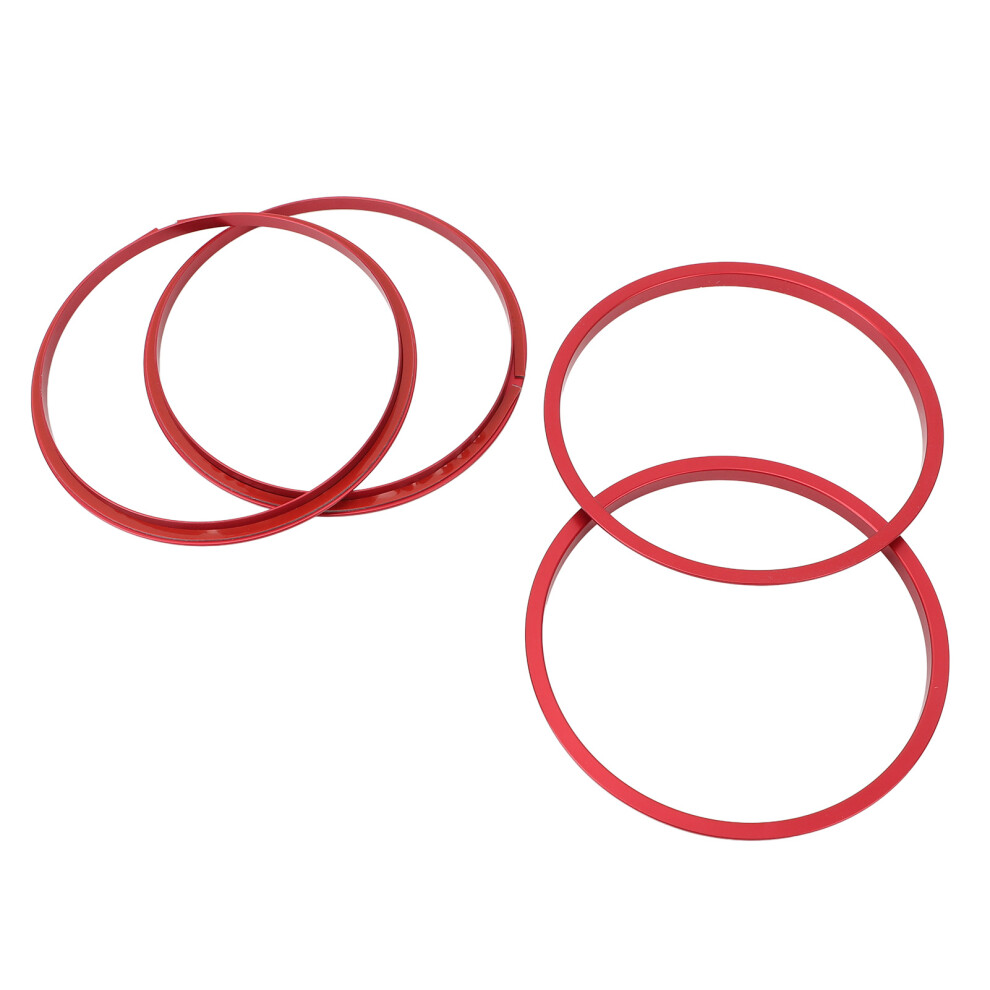 Toyota Tacoma Ac Vent Outer Ring 4Pcs Aluminum Alloy Trim Red 8481333938413