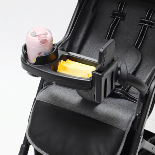 Universal Stroller Snack Tray with Cup Holder for Easy Dining On-the-Go 2