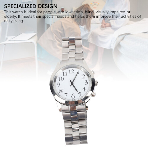 Clear Voice Talking Watch with Alarm for Visually Impaired 2