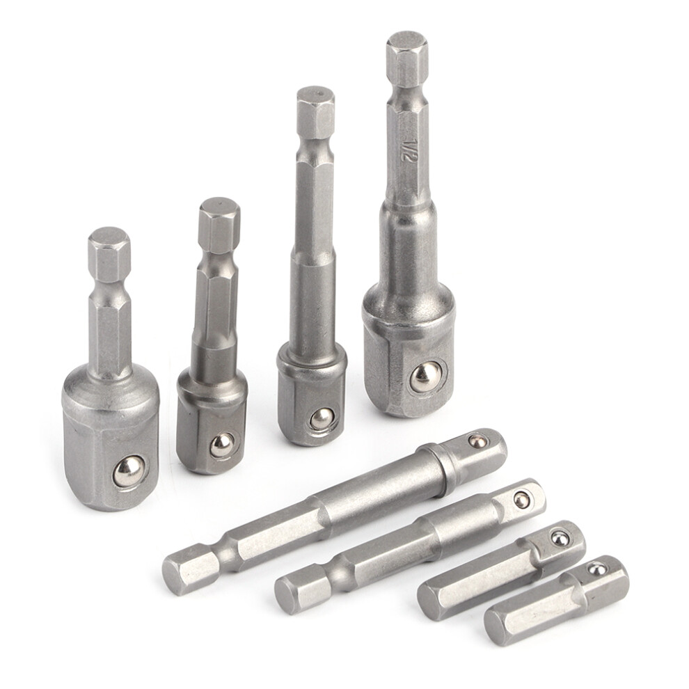 High Strength Chrome Vanadium 8Pcs Socket Adapter Set 1/4In 3/8In 1/2In 4321333944264