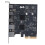 USB 3.2 Gen 2 PCIe 4X ASM3142, 10 Gbit/s, 2A 3C Schwarz 14