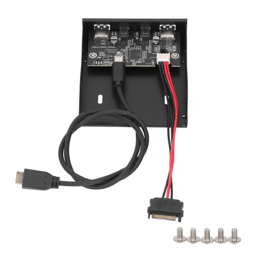 VL822 USB3.2 Gen2 Frontpanel-Hub, 4 Anschlüsse, 3,5 Zoll 1