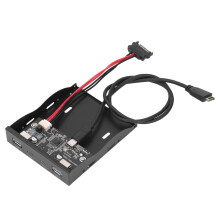 VL822 USB3.2 Gen2 Frontpanel-Hub, 4 Anschlüsse, 3,5 Zoll
