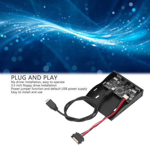 VL822 USB3.2 Gen2 Frontpanel-Hub, 4 Anschlüsse, 3,5 Zoll 2