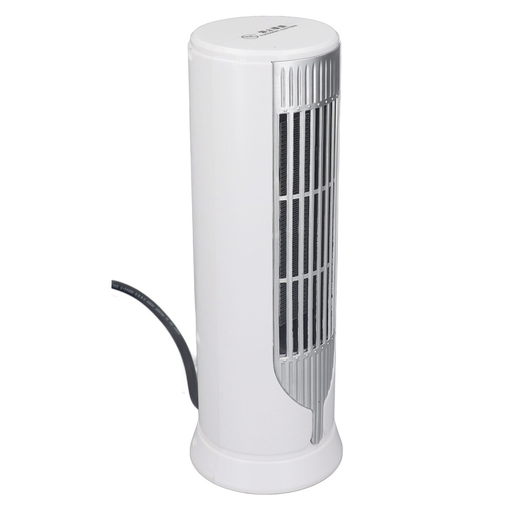 Small White Tower Space Heater, 1000W, 28x10x8.5cm