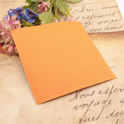 Embossing Template With Round Dots - Paper Card Template For Card Making, Scrapbooking, Handmade Form 2