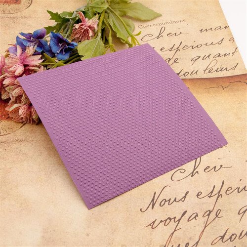 Embossing Template With Round Dots - Paper Card Template For Card Making, Scrapbooking, Handmade Form 1