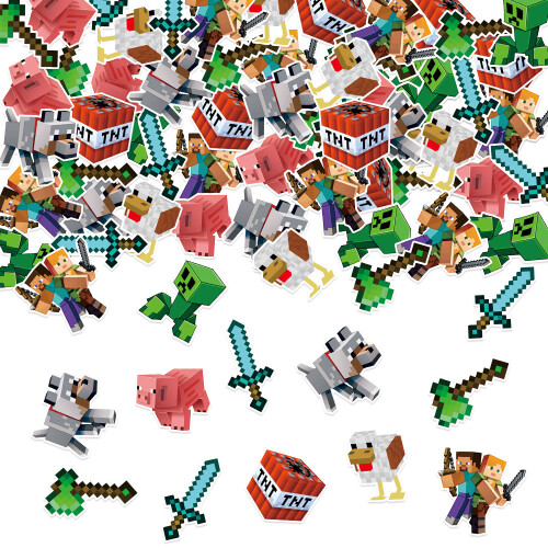 World Pixel Birthday Party Confetti For Table Decorations Event Atmosphere And on OnBuy