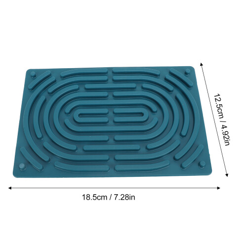 Doppelseitige Silikonplatte 18,5 x 12,5 cm Nebelblau 1