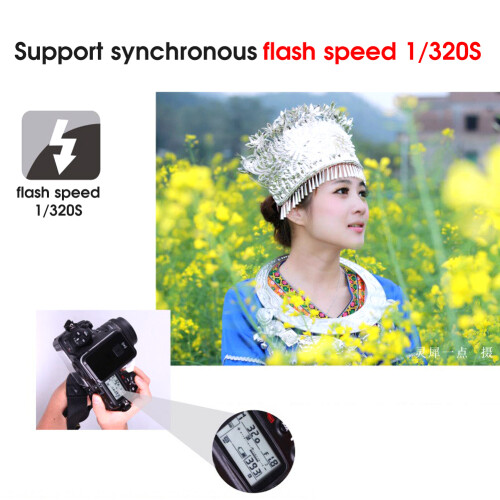 AC-2.4B Wireless Flash Trigger, 16 Channels, 100M Range