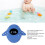 Termometro da bagno Balena Blu 160mAh 10.3x10x5cm 4