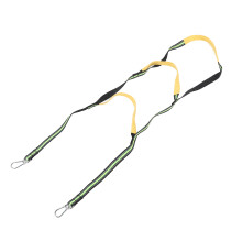 Escalera de cuerda plegable para barco de 3 peldaños verdes fluorescentes