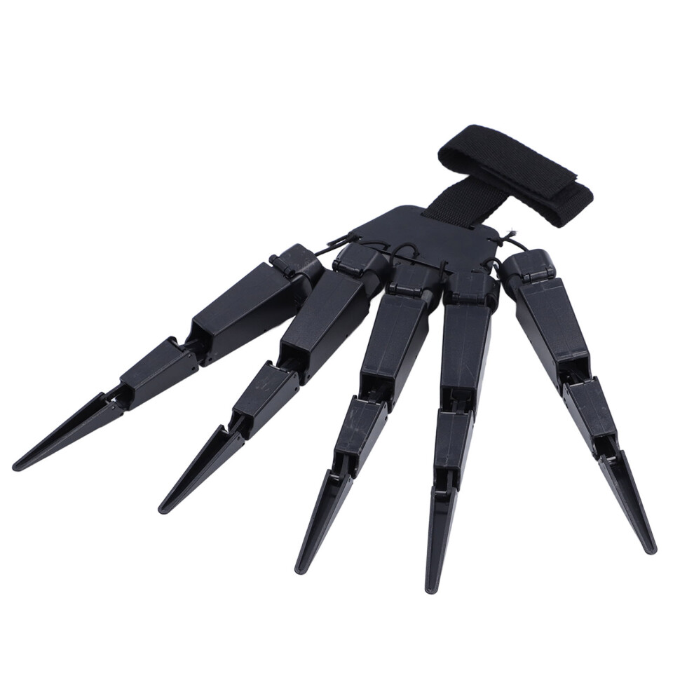 Festival Articulated Fingers Spider Claw Prop Black Left Hand Cosplay Accessory