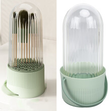 Ciotola detergente 3-in-1 per pennelli da trucco - Verde, 11,5 26 cm