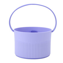 Ciotola per la pulizia di pennelli da trucco 3 in 1, viola, Ø11,5 cm