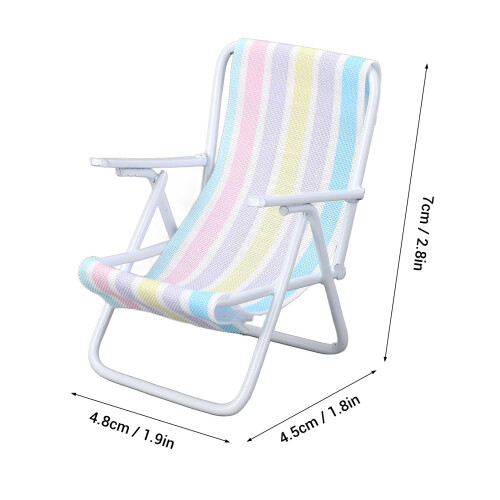 1/12 Leichter Strandstuhl Weiß 4,84,57 cm 1