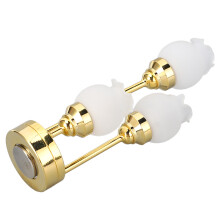 Dorado 1:12 5,8 cm de alto 140 mAh Lámpara de techo para casa de muñecas