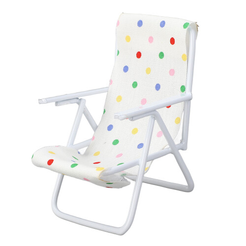 Mini-Strandstuhl im Maßstab 1:12 Weiß 4,84,57 cm