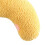 Coussin de cou en forme de U pour chien taille unique velours jaune 7