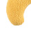 Coussin de cou en forme de U pour chien taille unique velours jaune 5