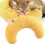 Coussin de cou en forme de U pour chien taille unique velours jaune 11
