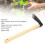 Gartenhacke mit Holzgriff, kleine Hacke 6