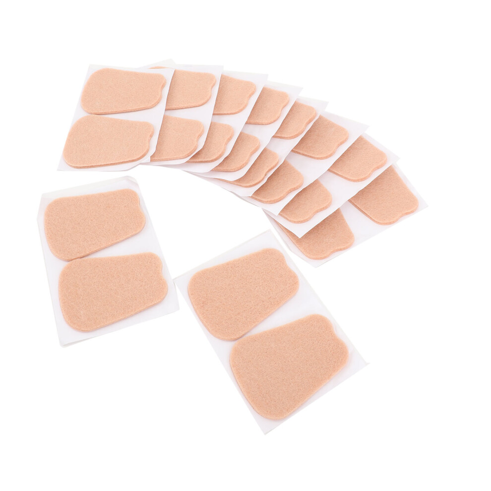20 Felt Tongue Pads Self Adhesive Cushions for Boots & Sports Shoes S