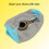 Sac de lavage pour chaussures 39x19 cm gris polyester+peluche 4