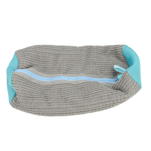 Sac de lavage pour chaussures 39x19 cm gris polyester+peluche 2