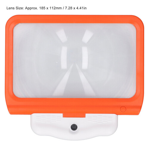 Ingranditore da collo 5X 185x112 mm, 48 LED, Trasparente 1