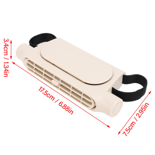 Autositzventilator USB 3-Stufen Beige 17,5  7,5  3,4 cm 1
