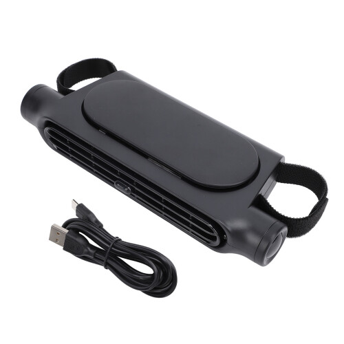 USB Auto-Sitzventilator 3-Geschwindigkeiten 17,5 x 7,5 x 3,4 cm Schwarz 2