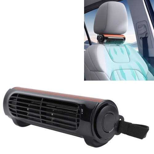 Brauner ABS-Kunststoff Autositz-Kühlventilator 17,5x7,5x3,4 cm USB