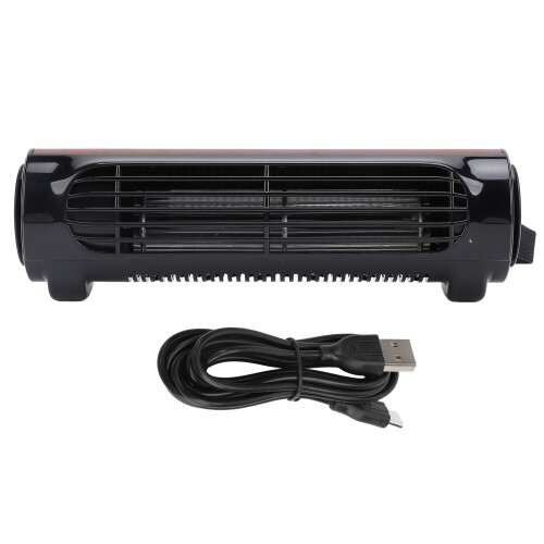 Brauner ABS-Kunststoff Autositz-Kühlventilator 17,5x7,5x3,4 cm USB 1