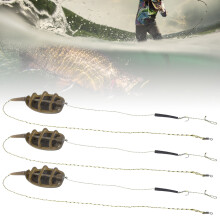 European Style 3Pcs Fishing Feeder Set Inline Method Tackle Accessories