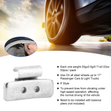 20g/0.71oz P Style Tire Wheel Balancing Clips 50pcs for Steel Rims