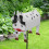 Boîte aux lettres en fer couleur vache, espace intérieur ample. 16