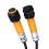 2 pièces d'interrupteur M12 300 mA PNP 6-36 VDC 3 m LED ABS 10