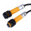 2 pièces d'interrupteur M12 300 mA PNP 6-36 VDC 3 m LED ABS 13