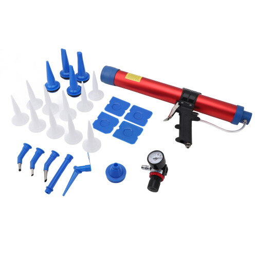 600ml Air Caulking Tool with Nozzle & Scraper Set, Adjustable Valve 1