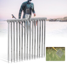 Portable 15 Prong Fish Spear Gig Fork for Camping and Fishing Lovers