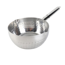 Yukihira Topf aus Aluminiumlegierung, runder Edelstahlgriff, schnelles Erhitzen, japanischer Schneepan für den Heim in der Küche, 7,1 Zoll