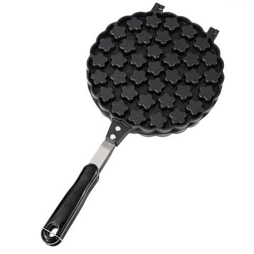 Aluminiumlegierung Egg Waffle Pan Non-Stick Double-Sided Cake Baking Mold For Eggettes Makereasy