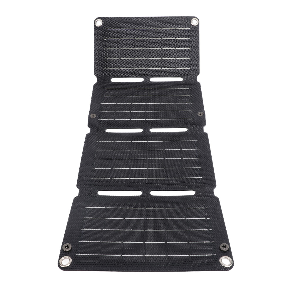 40W Foldable Solar Panel Charger, Portable With Dual Usb & Fan 4611333960921