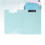 Porte-documents debout A4 en PP bleu 16