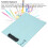 Porte-documents debout A4 en PP bleu 7