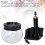 Make-up-Pinselreiniger-Trockner 2xAAA 8-Größe Schwarz 7